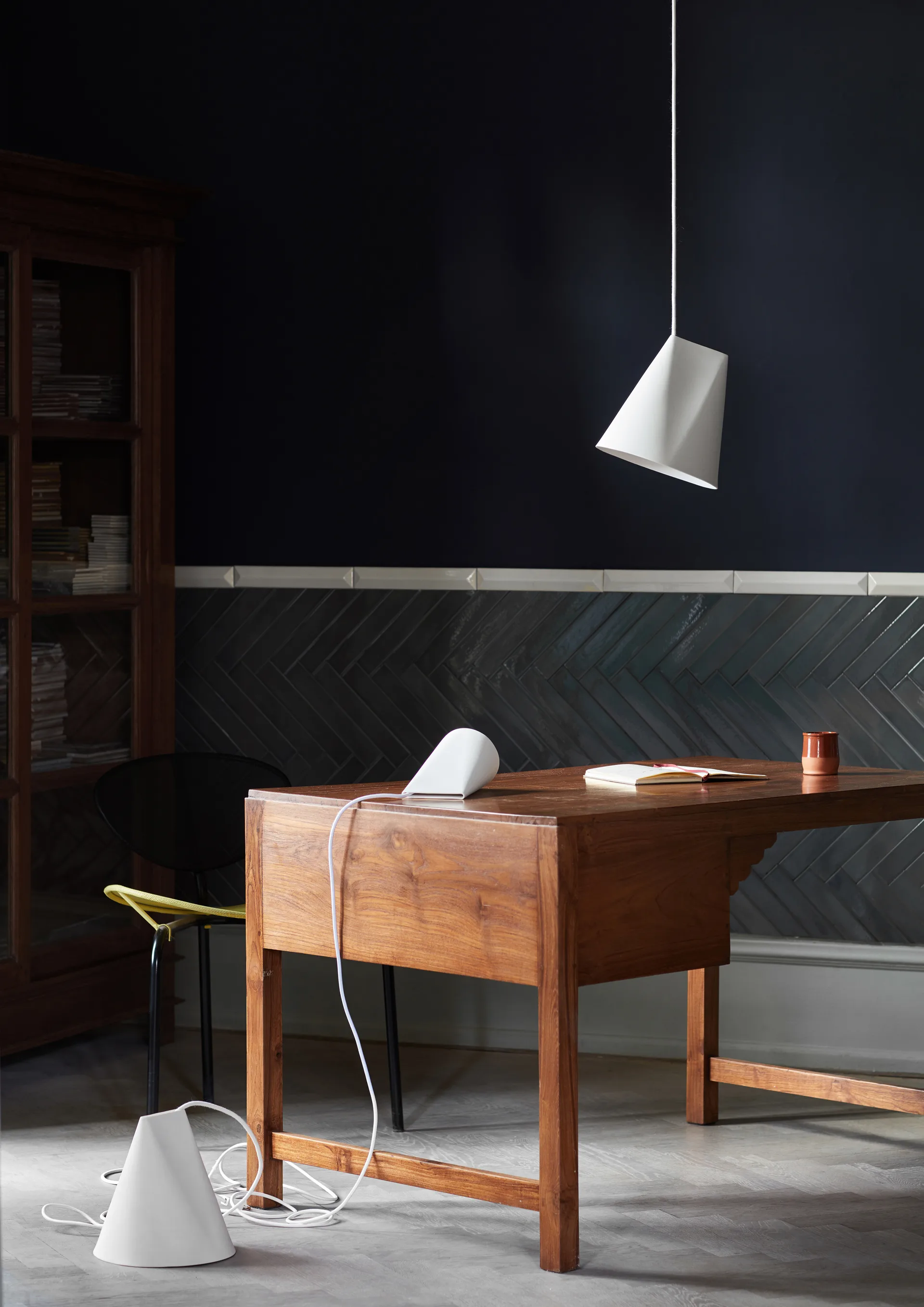 Lampada da soffitto in ceramica 23x23,5 cm, White MOEBE