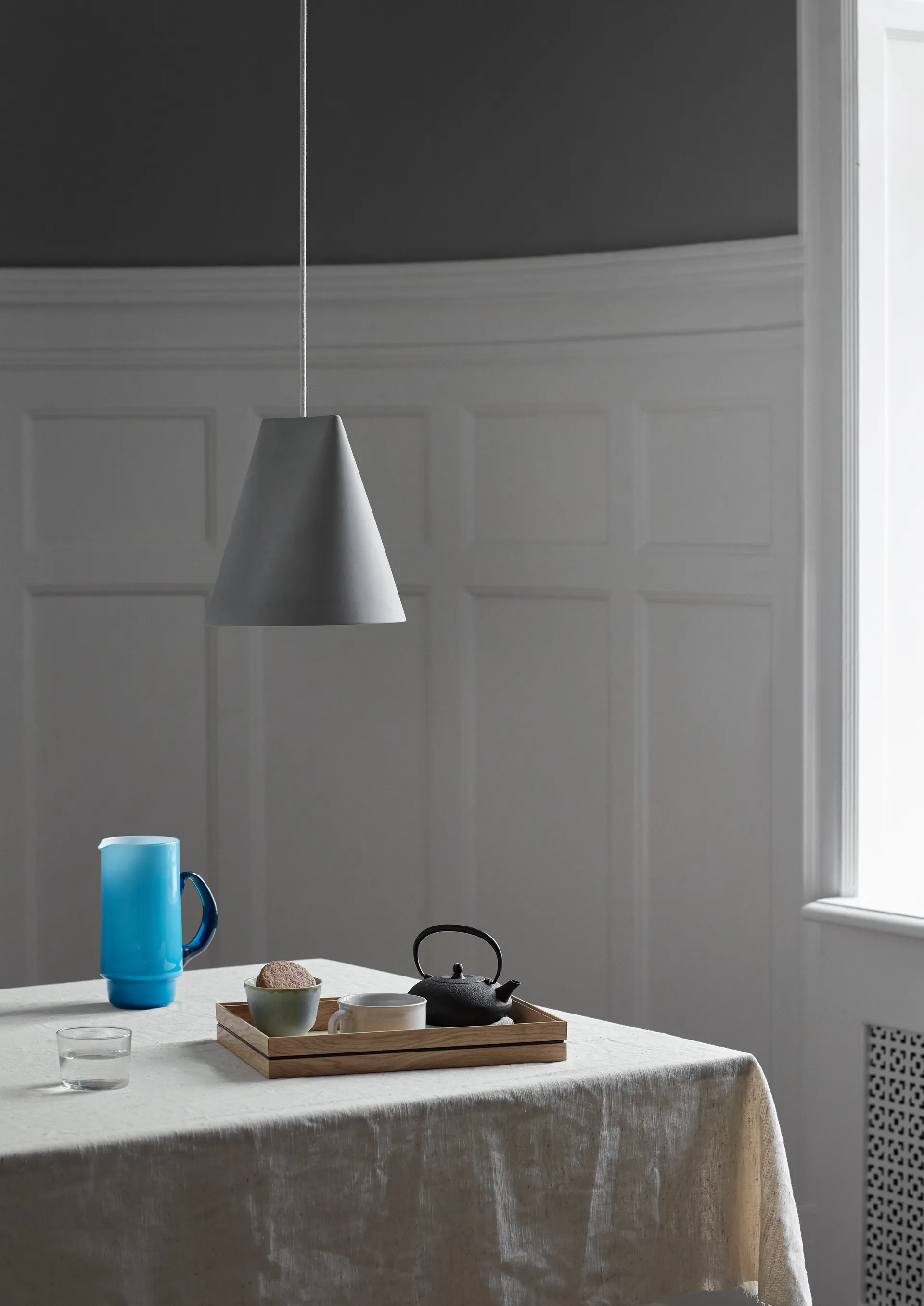 Lampada da soffitto in ceramica 23x23,5 cm,  MOEBE