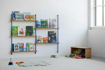Magazine Shelving portagiornali - Rovere affumicato-warm grey, 85x115x7 cm, MS.115.1 - MOEBE