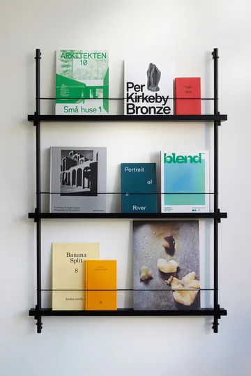 Magazine Shelving portagiornali - Rovere-warm grey, 85x115x7 cm, MS.115.1 - MOEBE