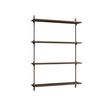 Mensola a muro Wall Shelving - Rovere affumicato-warm grey, 92x115x17,5 cm, WS.115.1 - MOEBE