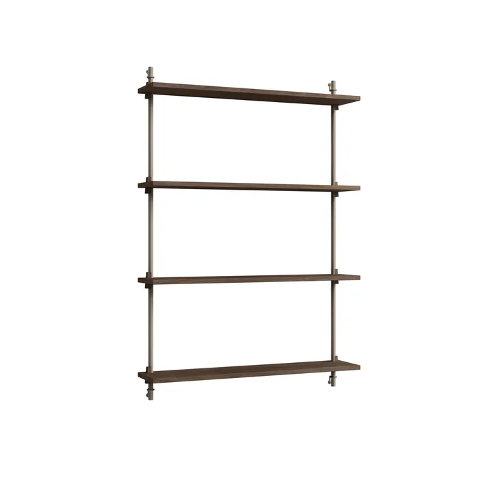 Mensola a muro Wall Shelving - Rovere affumicato-warm grey, 92x115x17,5 cm, WS.115.1 - MOEBE