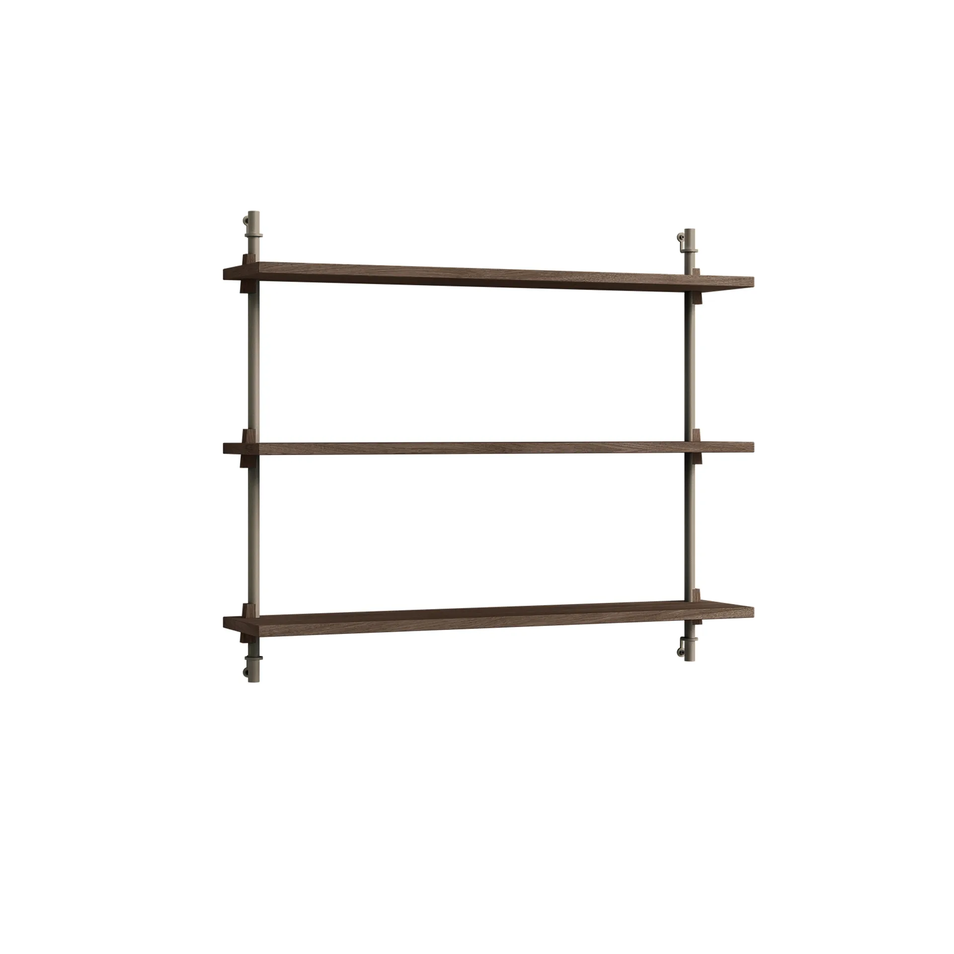 Mensola a muro Wall Shelving, Rovere affumicato-warm grey, 92x65x17,5 cm, WS.65.1 MOEBE
