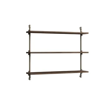 Mensola a muro Wall Shelving - Rovere affumicato-warm grey, 92x65x17,5 cm, WS.65.1 - MOEBE