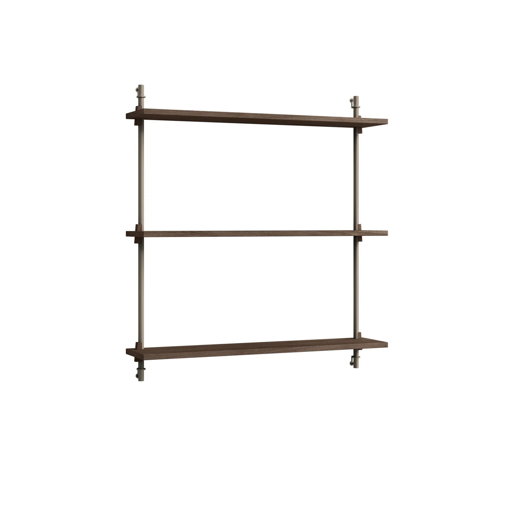Mensola a muro Wall Shelving, Rovere affumicato-warm grey, 92x85x17,5 cm, WS.85.1 MOEBE