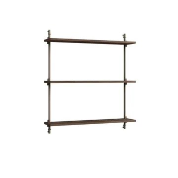 Mensola a muro Wall Shelving - Rovere affumicato-warm grey, 92x85x17,5 cm, WS.85.1 - MOEBE