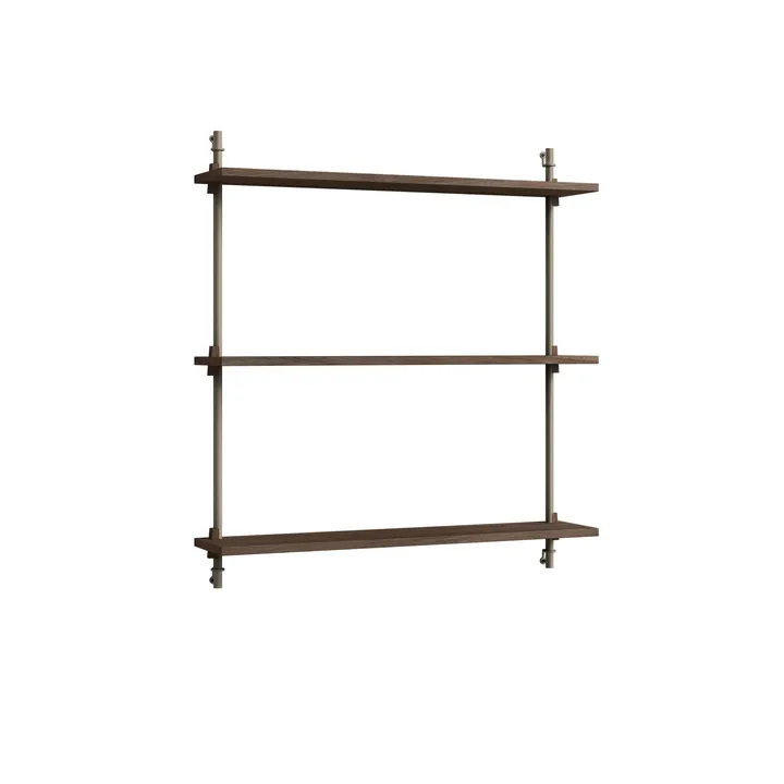 Mensola a muro Wall Shelving - Rovere affumicato-warm grey, 92x85x17,5 cm, WS.85.1 - MOEBE