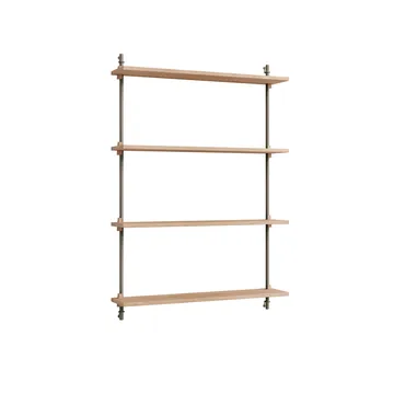 Mensola a muro Wall Shelving - Rovere-warm grey, 92x115x17,5 cm, WS.115.1 - MOEBE