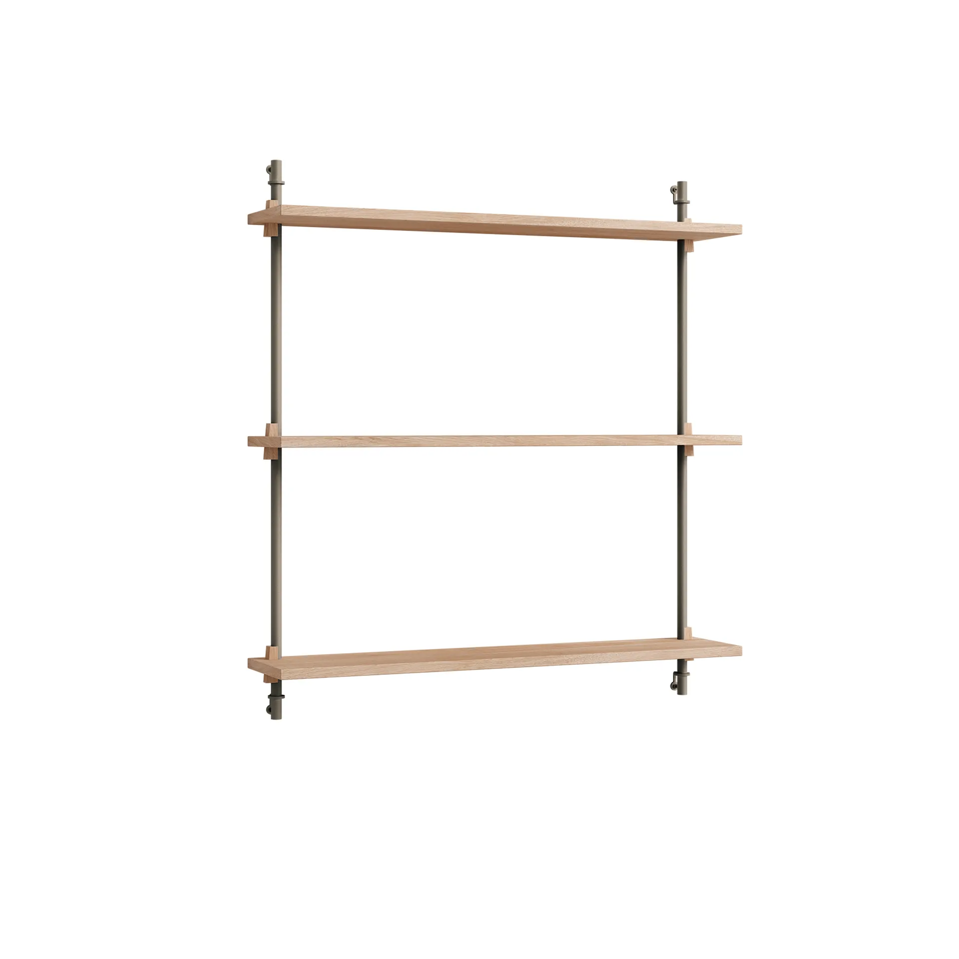 Mensola a muro Wall Shelving, Rovere-warm grey, 92x85x17,5 cm, WS.85.1 MOEBE
