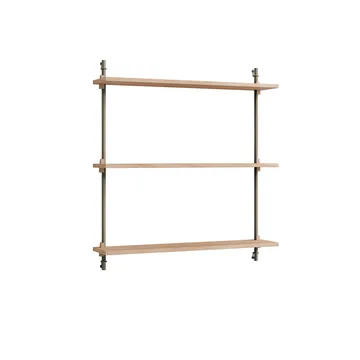 Mensola a muro Wall Shelving - Rovere-warm grey, 92x85x17,5 cm, WS.85.1 - MOEBE
