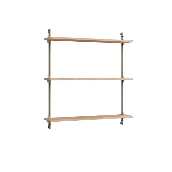 Mensola a muro Wall Shelving - Rovere-warm grey, 92x85x17,5 cm, WS.85.1 - MOEBE