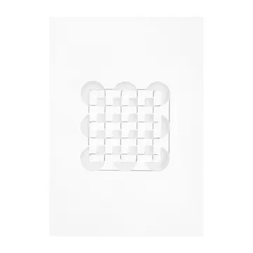 Opera Relief circles & squares 14,8x21 cm - Bianco sporco - MOEBE