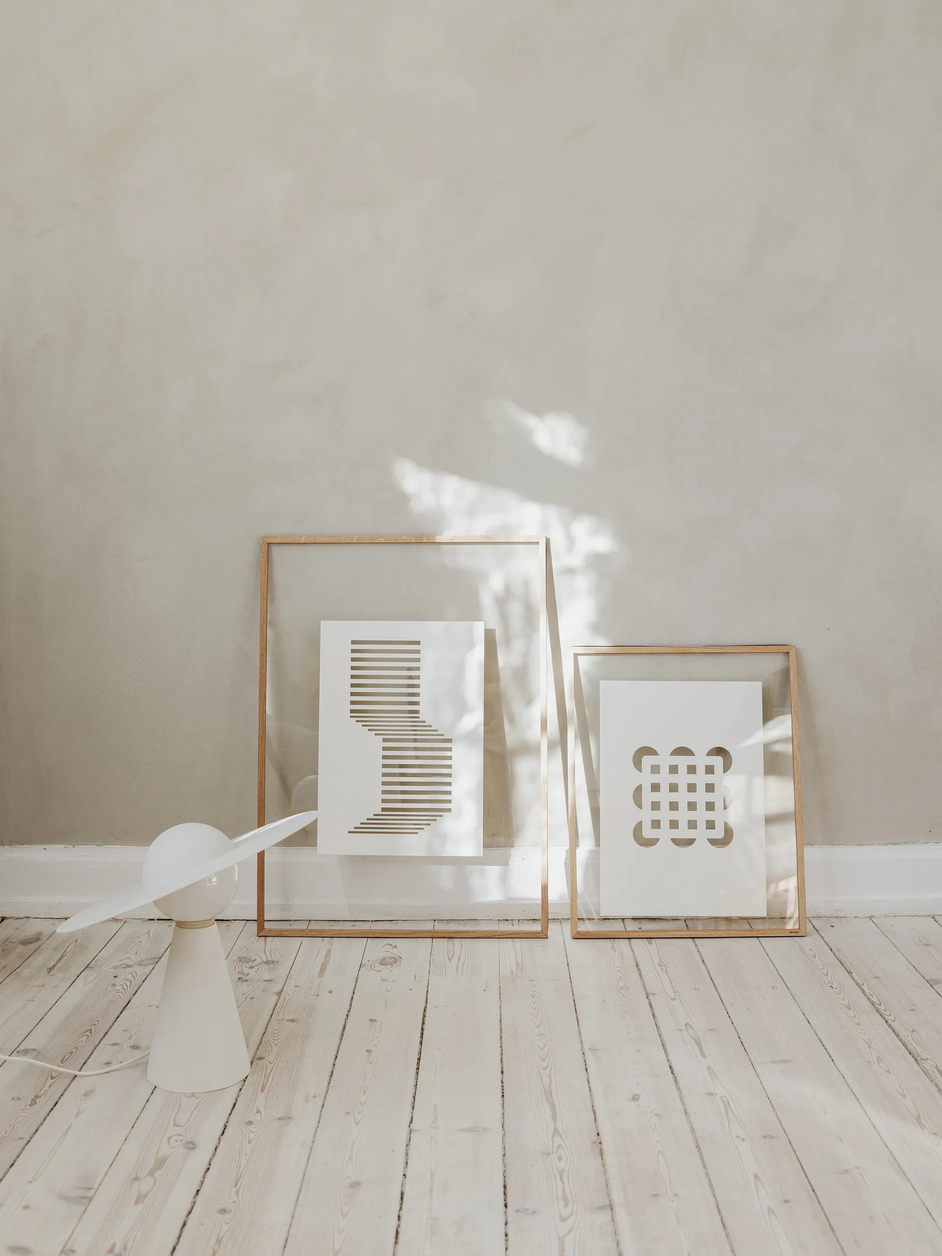 Opera Relief circles & squares 21x29,7 cm, Bianco sporco MOEBE