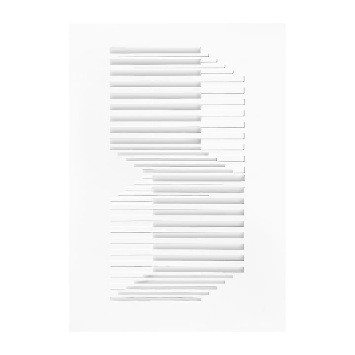 Opera Relief shifted lines 21x29,7 cm - Bianco sporco - MOEBE