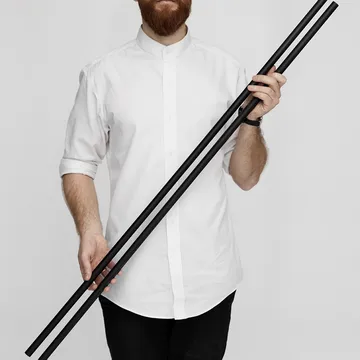 Piede scaffale Moebe 115 cm confezione da 2  - Nero - MOEBE