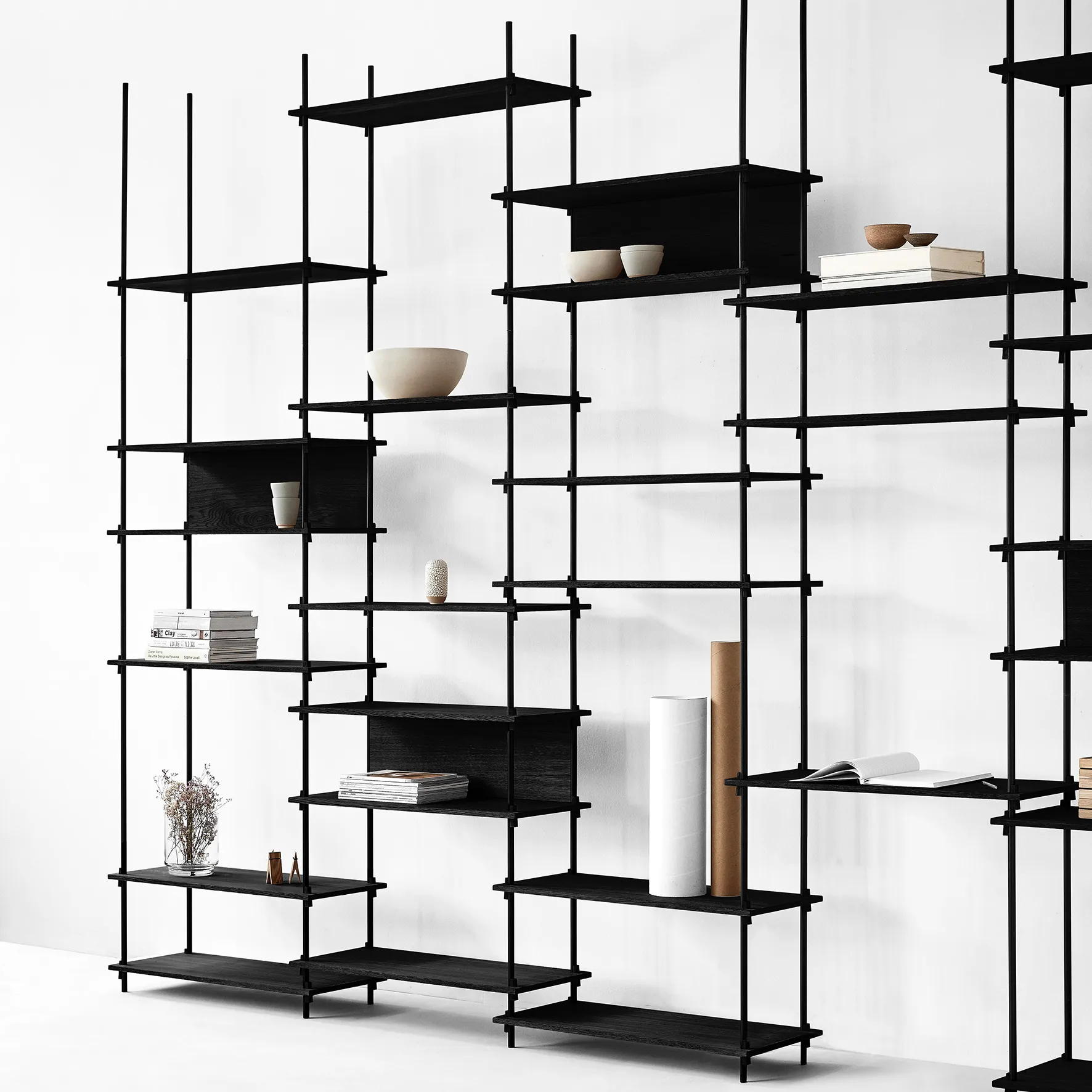 Piede scaffale Moebe 115 cm confezione da 2 , Nero MOEBE