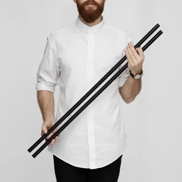 Piede scaffale Moebe 85 cm confezione da 2  - Nero - MOEBE