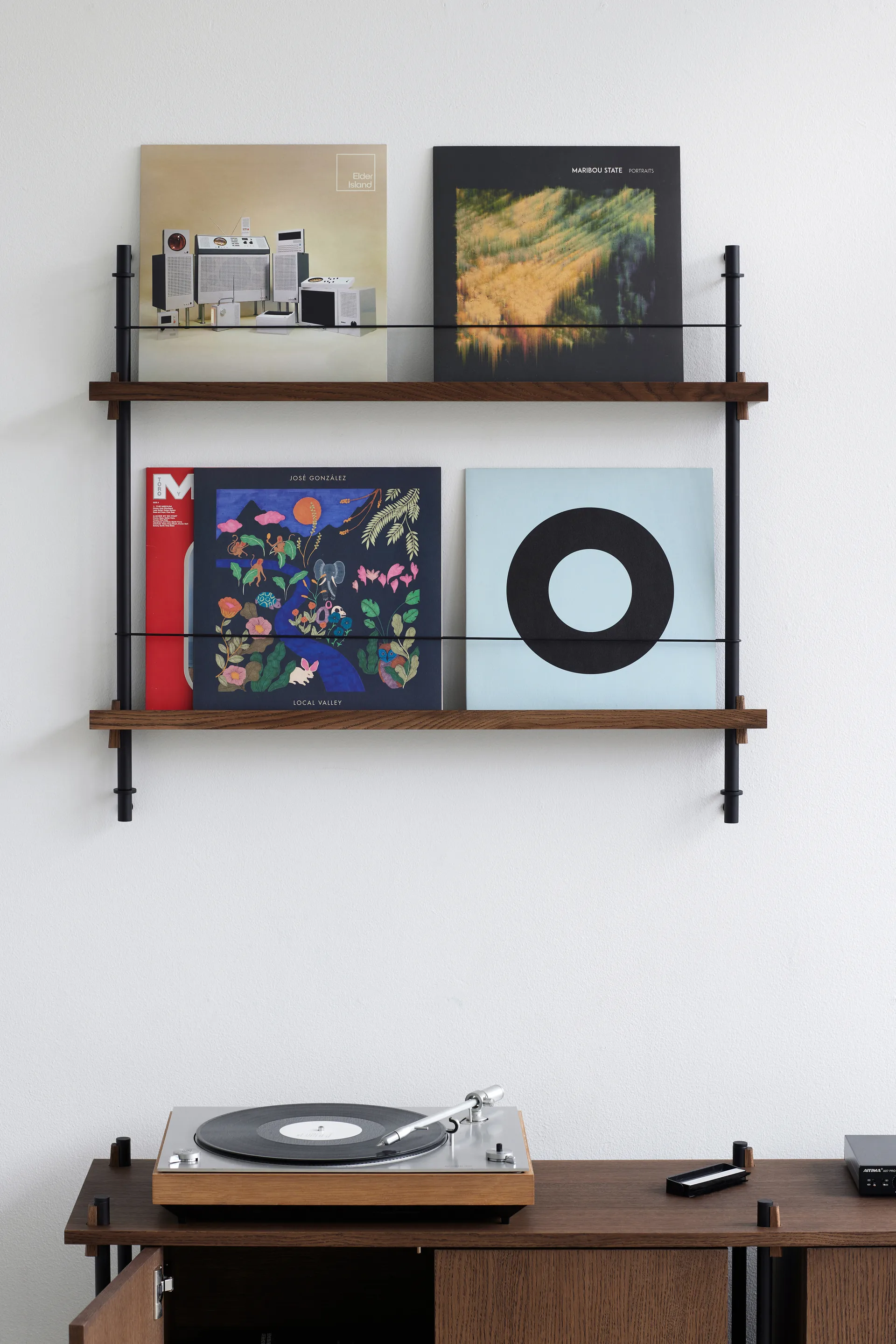 Portariviste Moebe, Rovere affumicato-bianco MOEBE