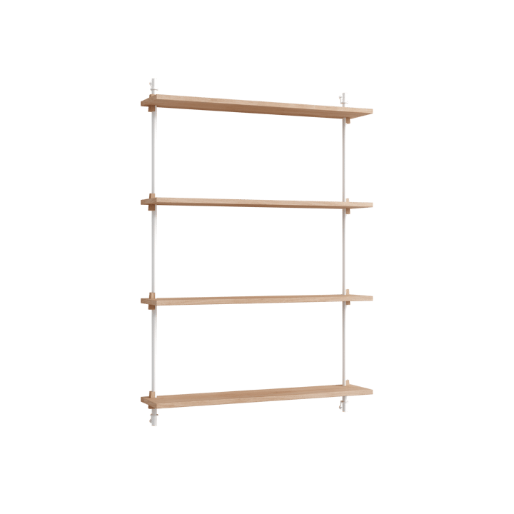 Scaffalatura da parete Moebe ws.115.1 - Rovere, bianco - MOEBE