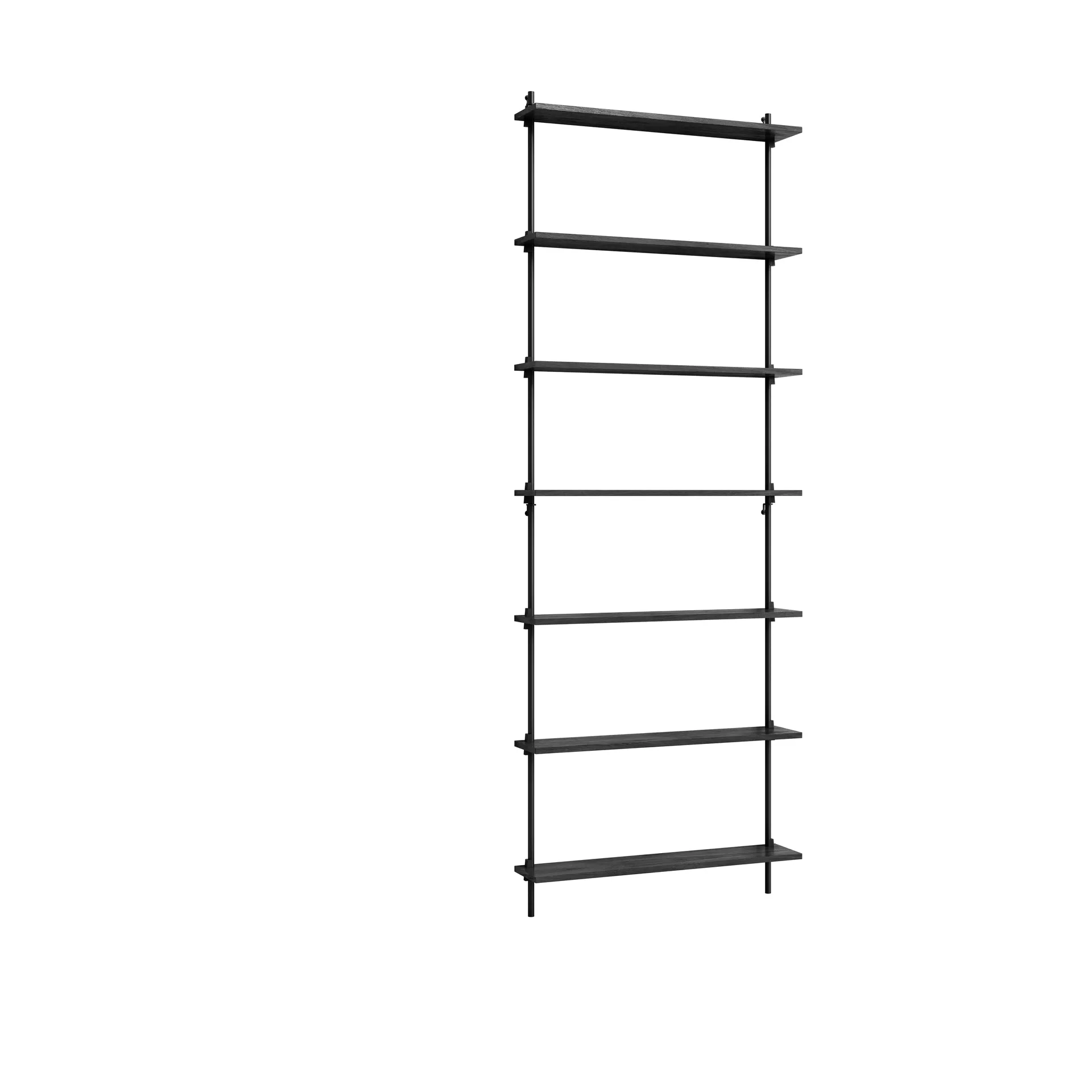 Scaffalatura da parete Moebe ws.230.1, Nero MOEBE