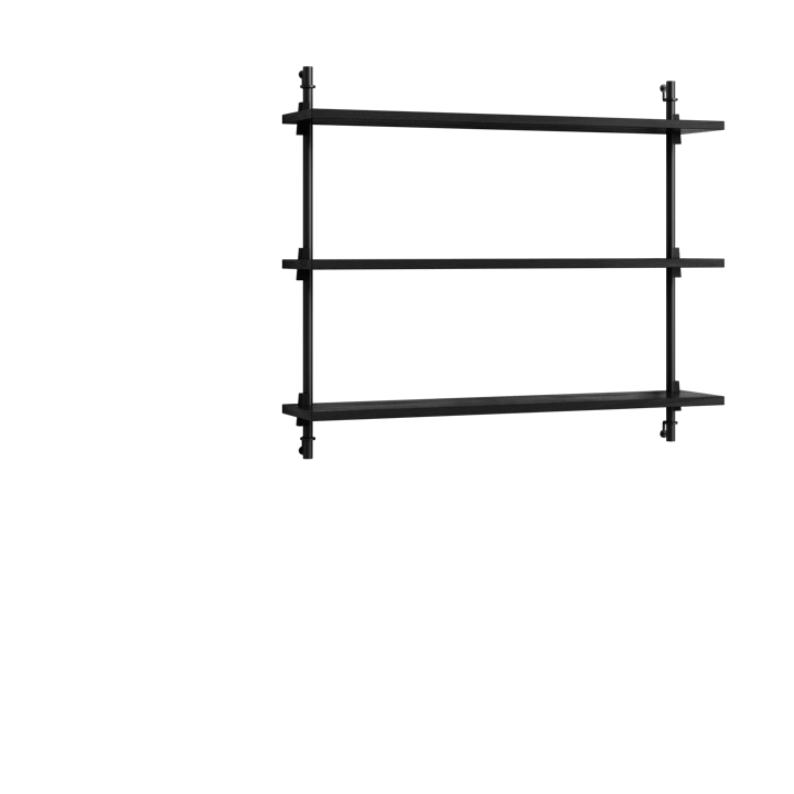 Scaffalatura da parete Moebe ws.65.1, Nero MOEBE