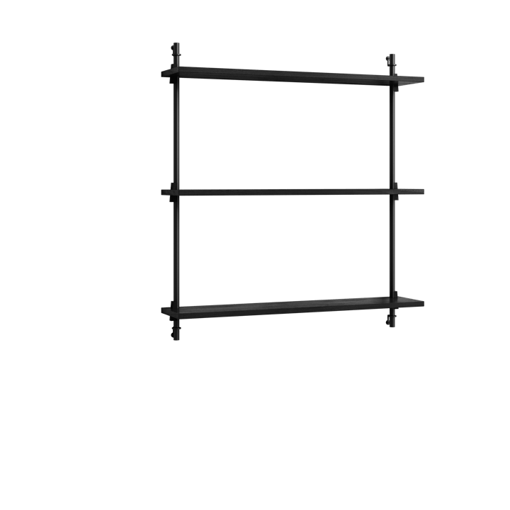 Scaffalatura da parete Moebe ws.85.1 - Nero - MOEBE