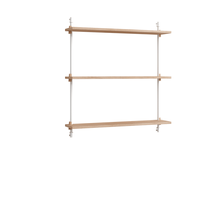 Scaffalatura da parete Moebe ws.85.1 - Rovere, bianco - MOEBE