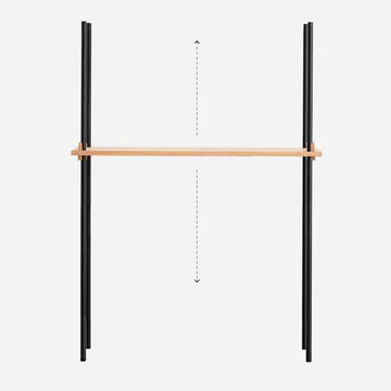 Set scaffalatura Moebe 85 cm - Rovere - MOEBE