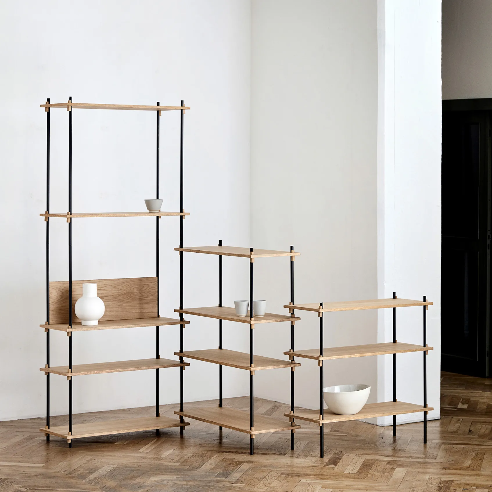 Set scaffalatura Moebe 85 cm, Rovere MOEBE