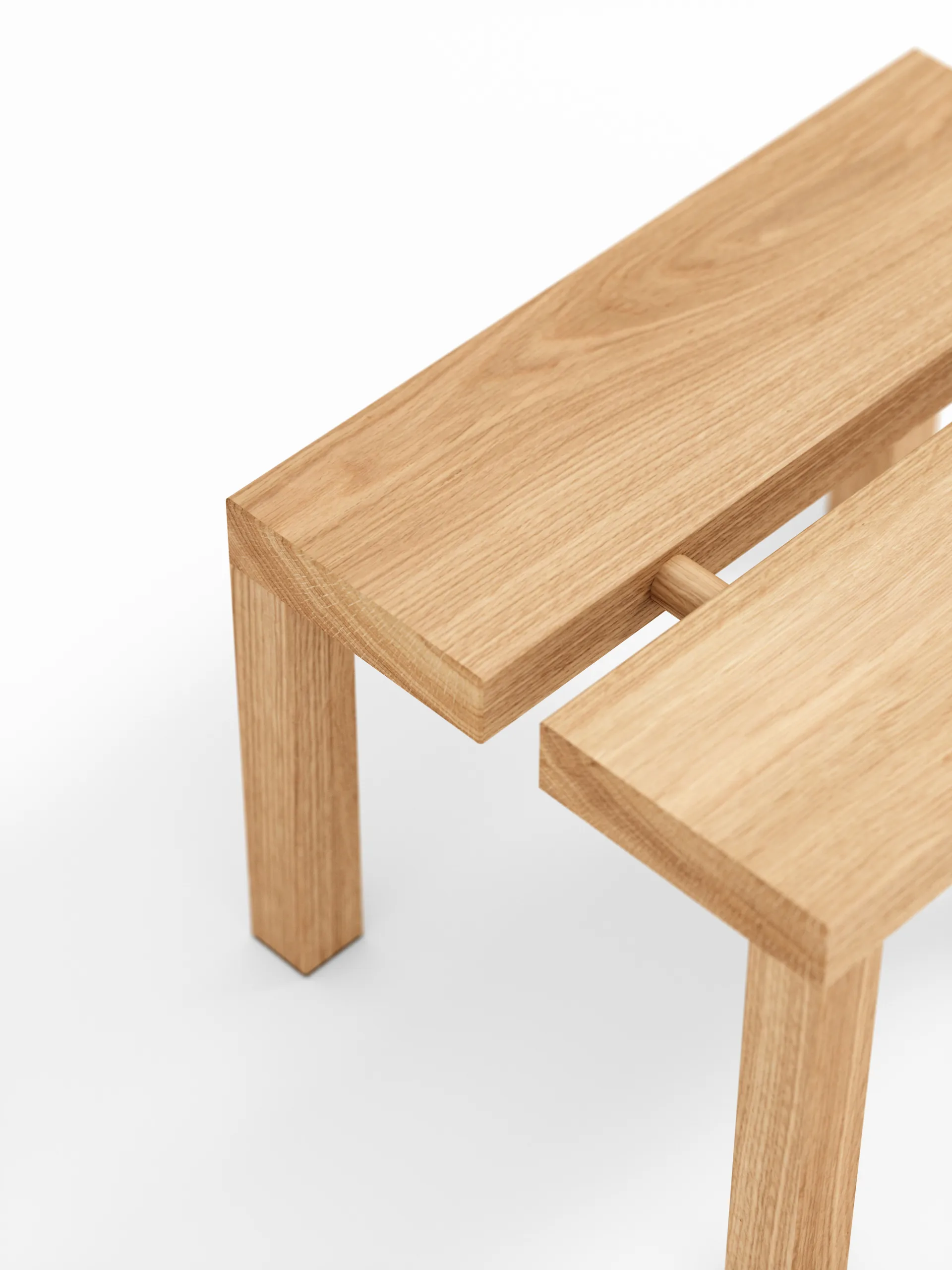 Sgabello Moebe Peg piccolo 35x27,5x22 cm, Rovere MOEBE
