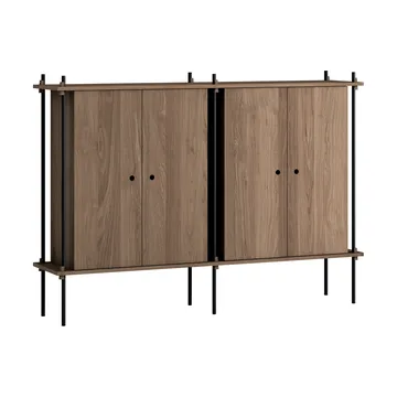 Shelving System Cabinet armadio - Rovere affumicato-black, 163x115x35 cm, S.115.2.E - MOEBE