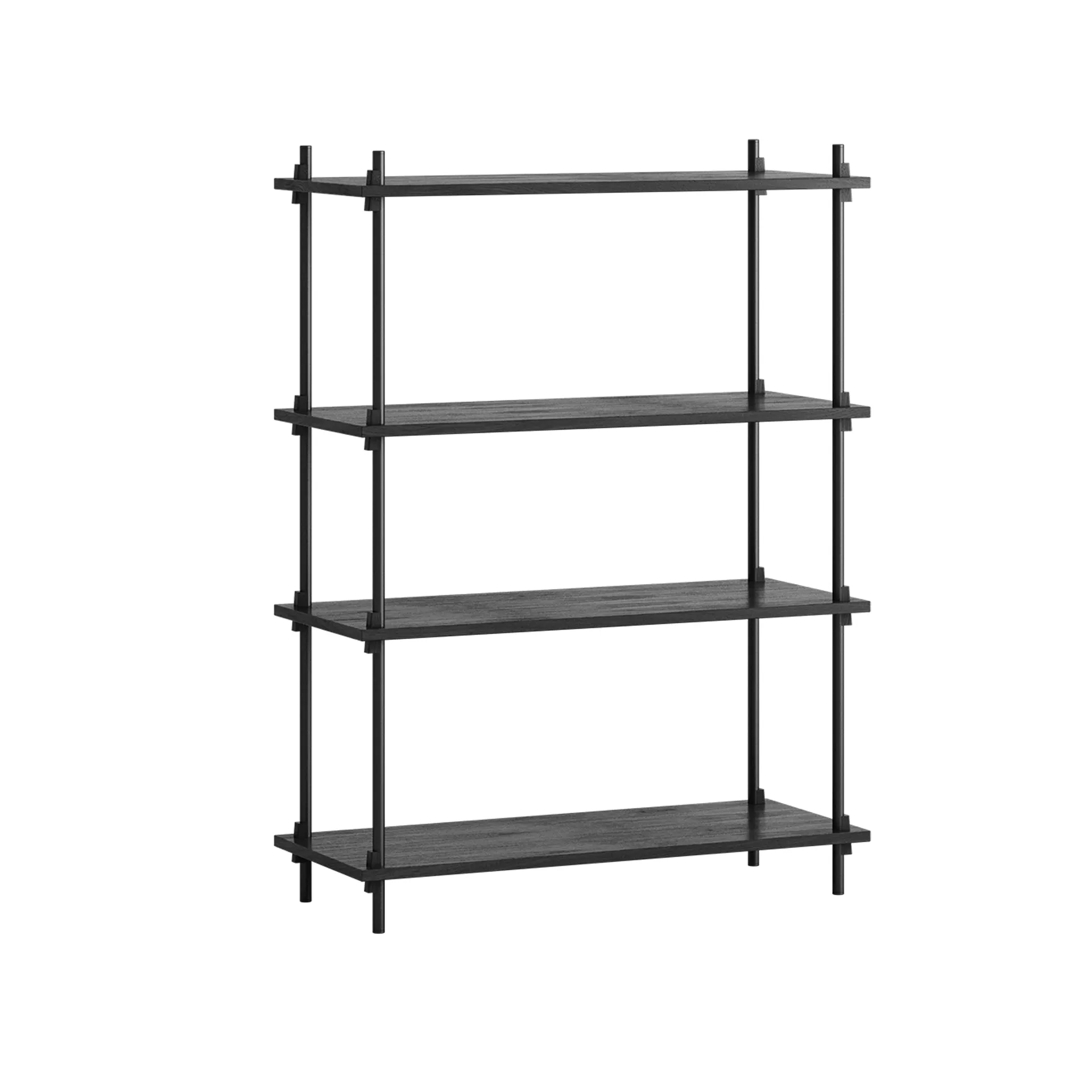 Shelving System classic scaffale, Nero, 86x115x35 cm, S.115.1.A MOEBE