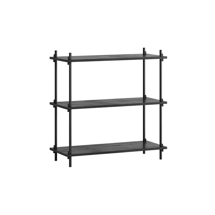 Shelving System classic scaffale - Nero, 86x85x35 cm, S.85.1.A - MOEBE