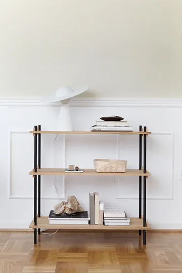 Shelving System classic scaffale - Nero, 86x85x35 cm, S.85.1.A - MOEBE