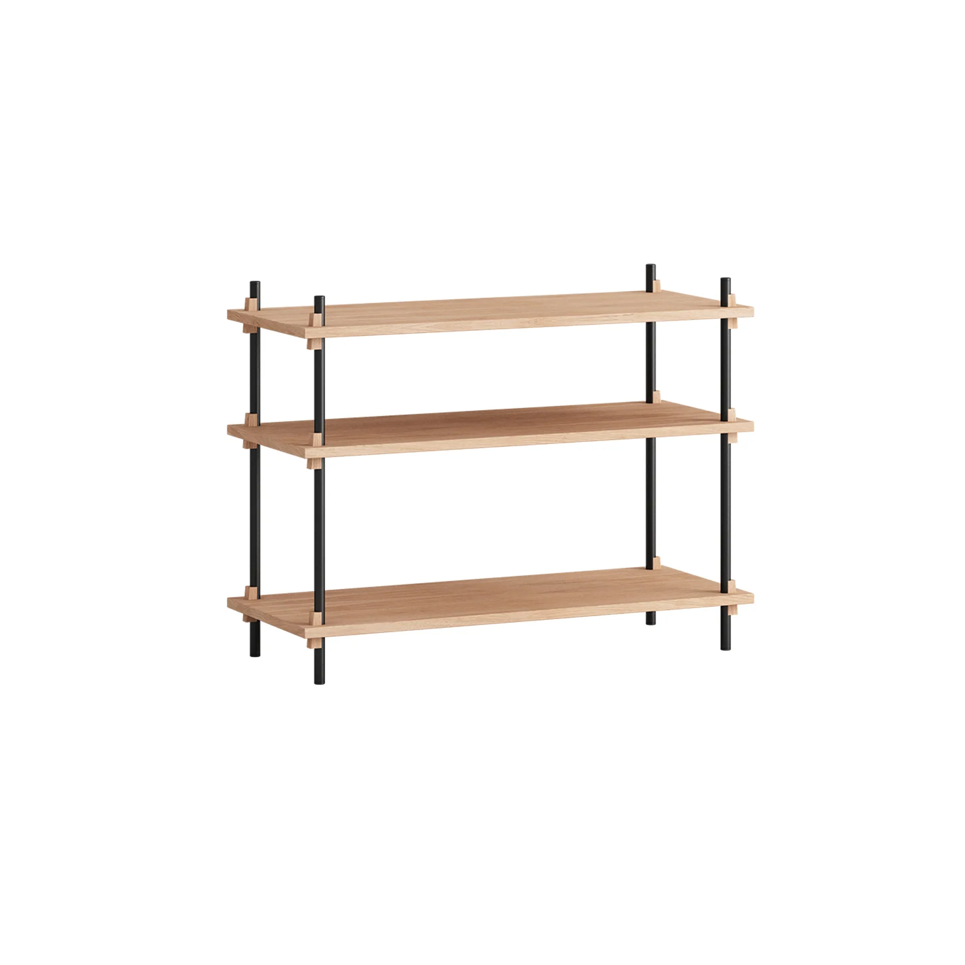 Shelving System classic scaffale, Rovere-black, 86x65x35 cm, S.65.1.A MOEBE