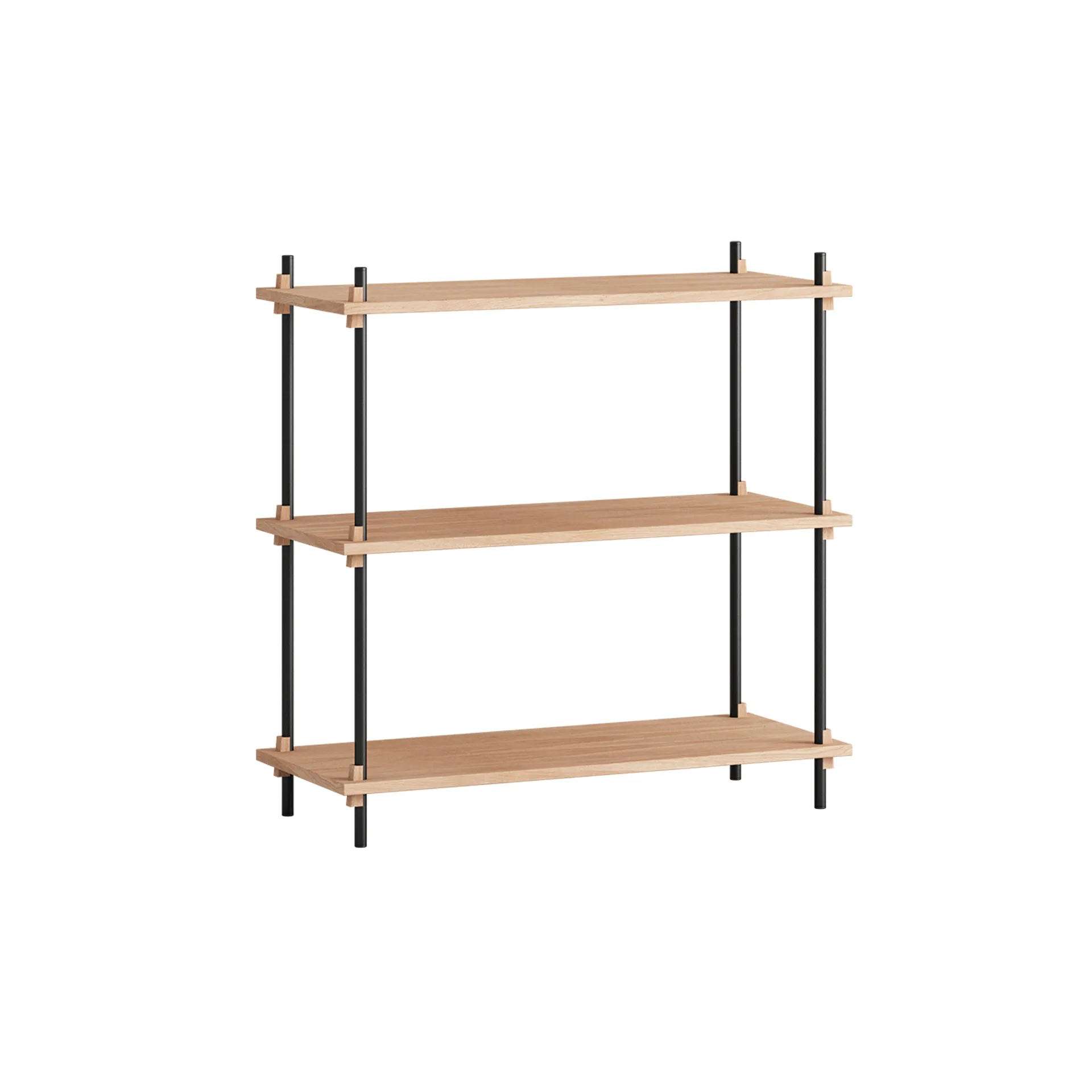 Shelving System classic scaffale, Rovere-black, 86x85x35 cm, S.85.1.A MOEBE