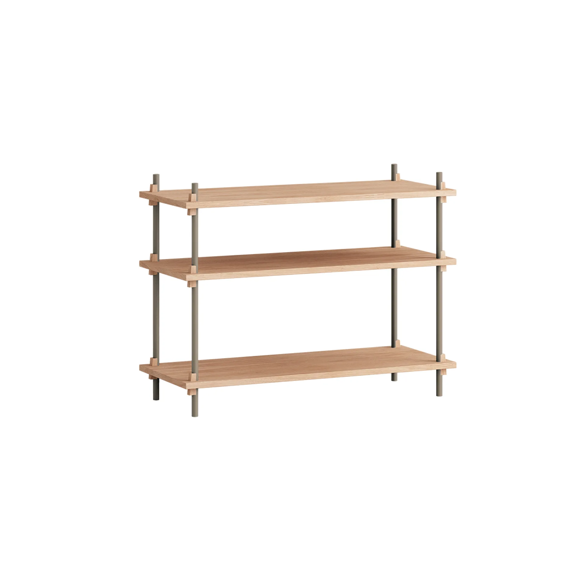 Shelving System classic scaffale, Rovere-warm grey, 86x65x35 cm, S.65.1.A MOEBE