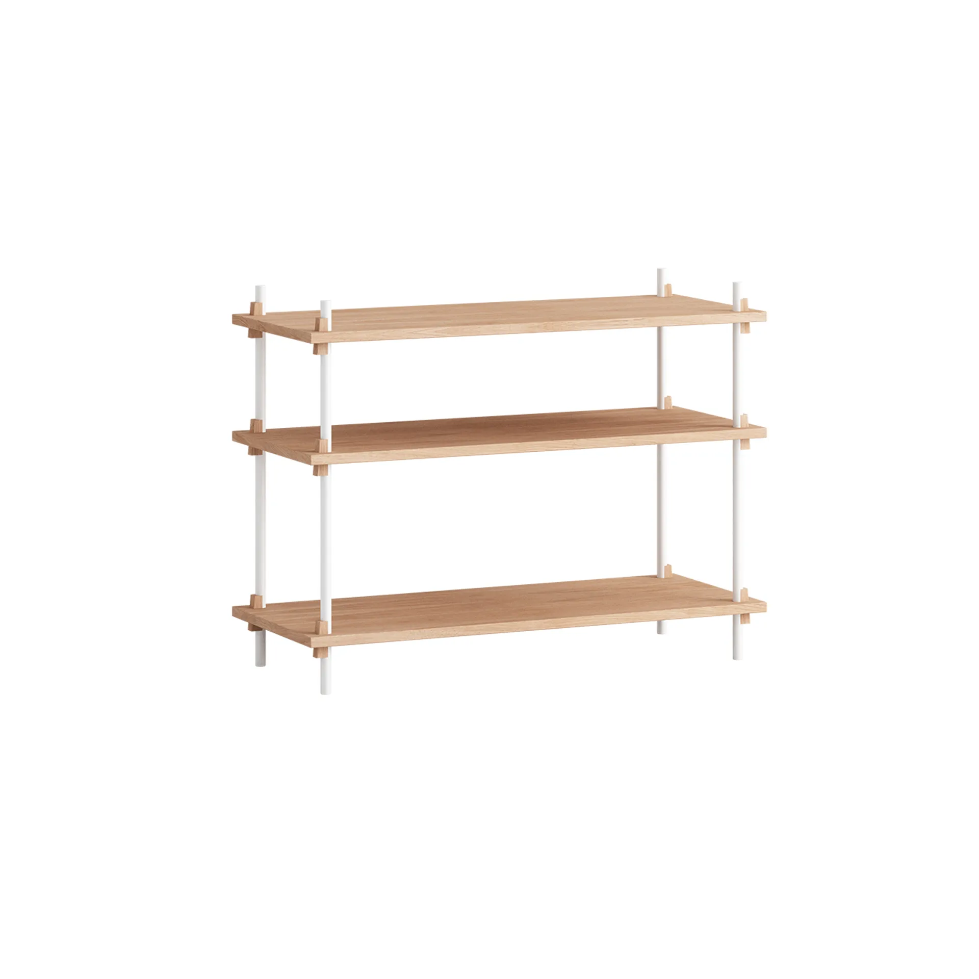 Shelving System classic scaffale, Rovere-white, 86x65x35 cm, S.65.1.A MOEBE