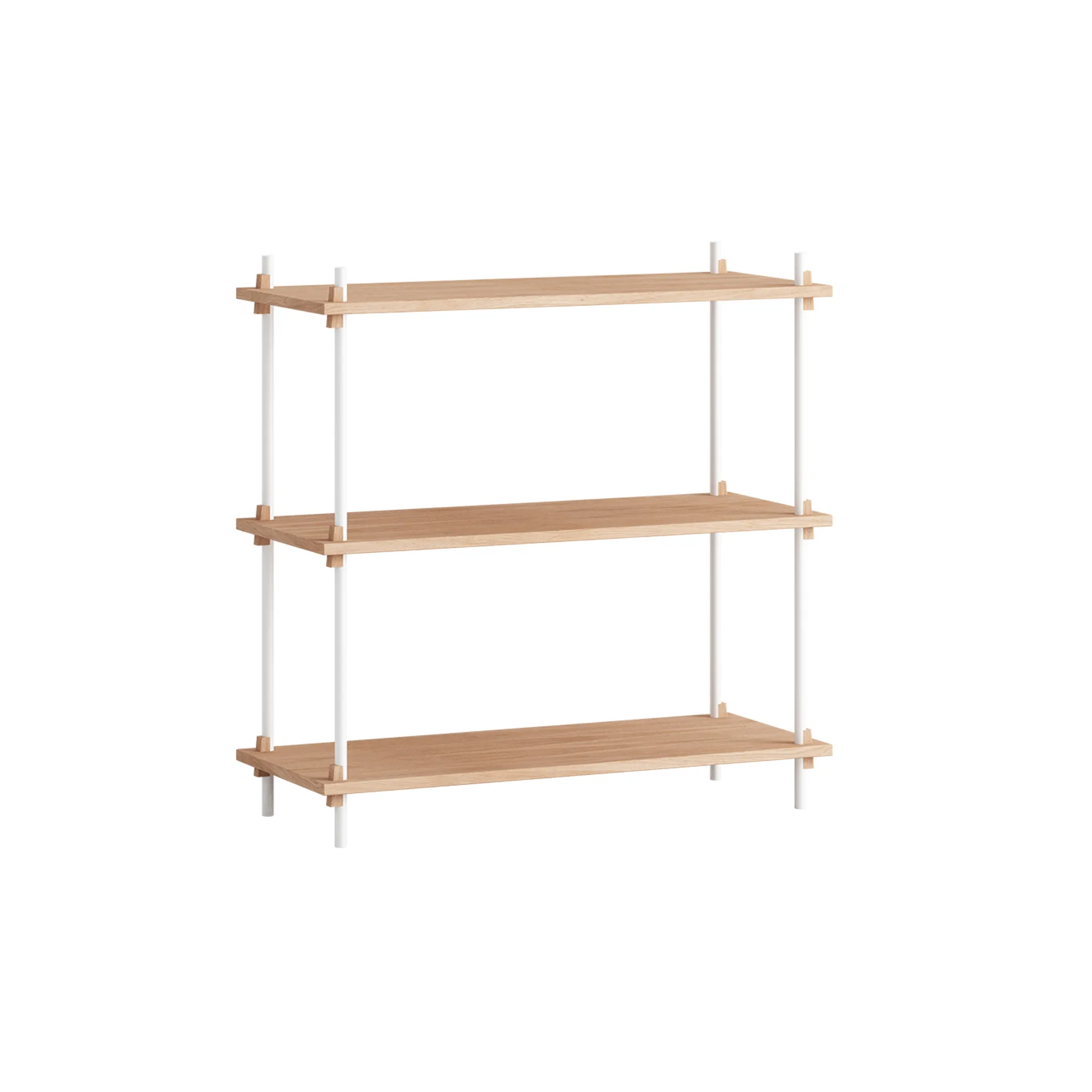 Shelving System classic scaffale, Rovere-white, 86x85x35 cm, S.85.1.A MOEBE