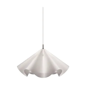 Sinuate lampada a sospensione - White-acciaio inox, medium Ø60x30 cm - MOEBE