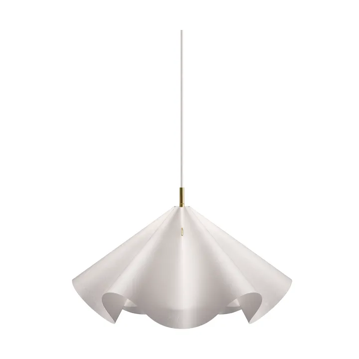 Sinuate lampada a sospensione - White-brass, medium Ø60x30 cm - MOEBE