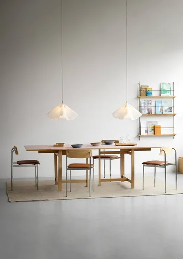 Sinuate lampada a sospensione - White-brass, medium Ø60x30 cm - MOEBE