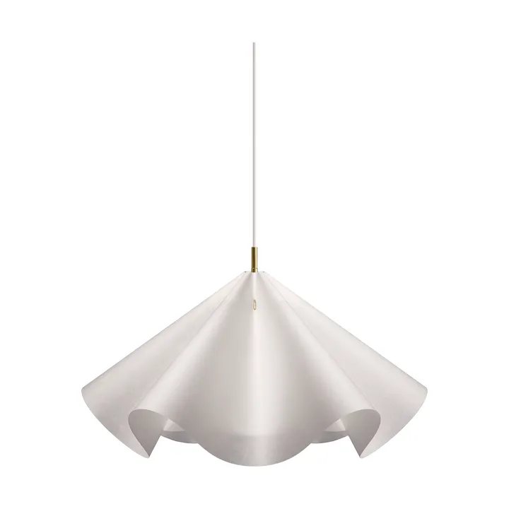 Sinuate lampada a sospensione - White-ottone, grande Ø75x40 cm - MOEBE