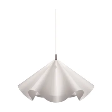Sinuate lampada a sospensione - White-stainless steel, large Ø75x40 cm - MOEBE