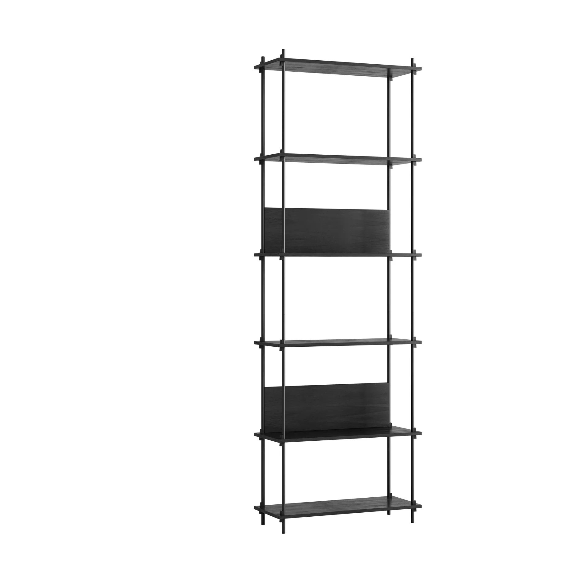 Sistema di scaffalatura Moebe s.255.1.A, Nero MOEBE
