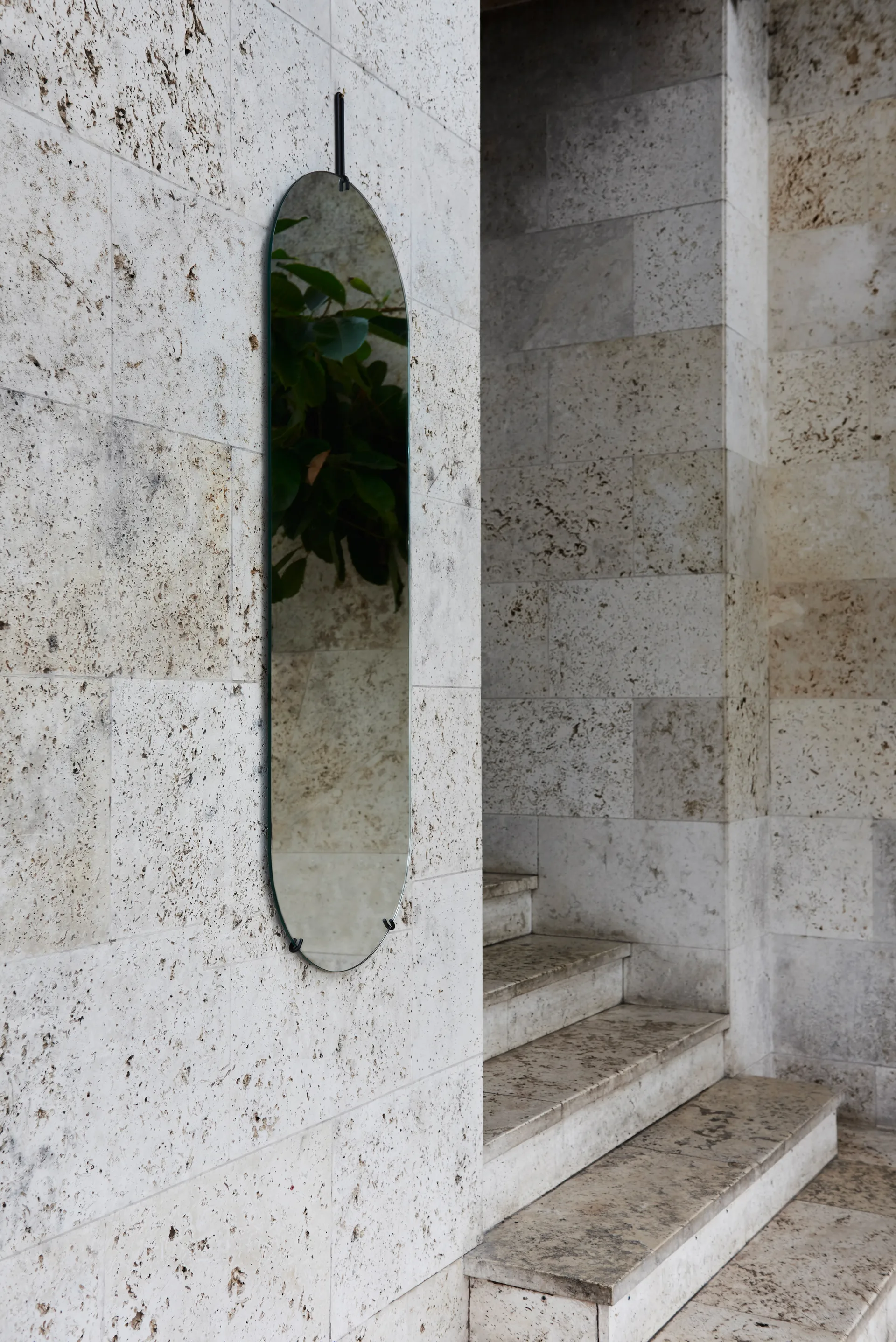 Specchio da tavolo 40,4x146,9 cm, Nero MOEBE