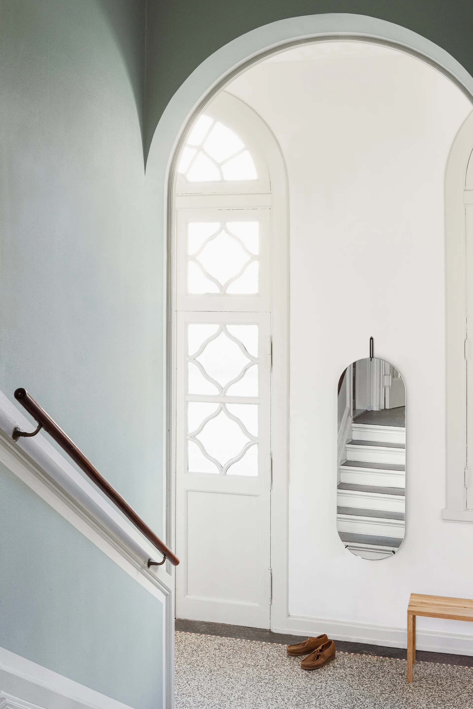 Specchio da tavolo 40,4x146,9 cm, Nero MOEBE