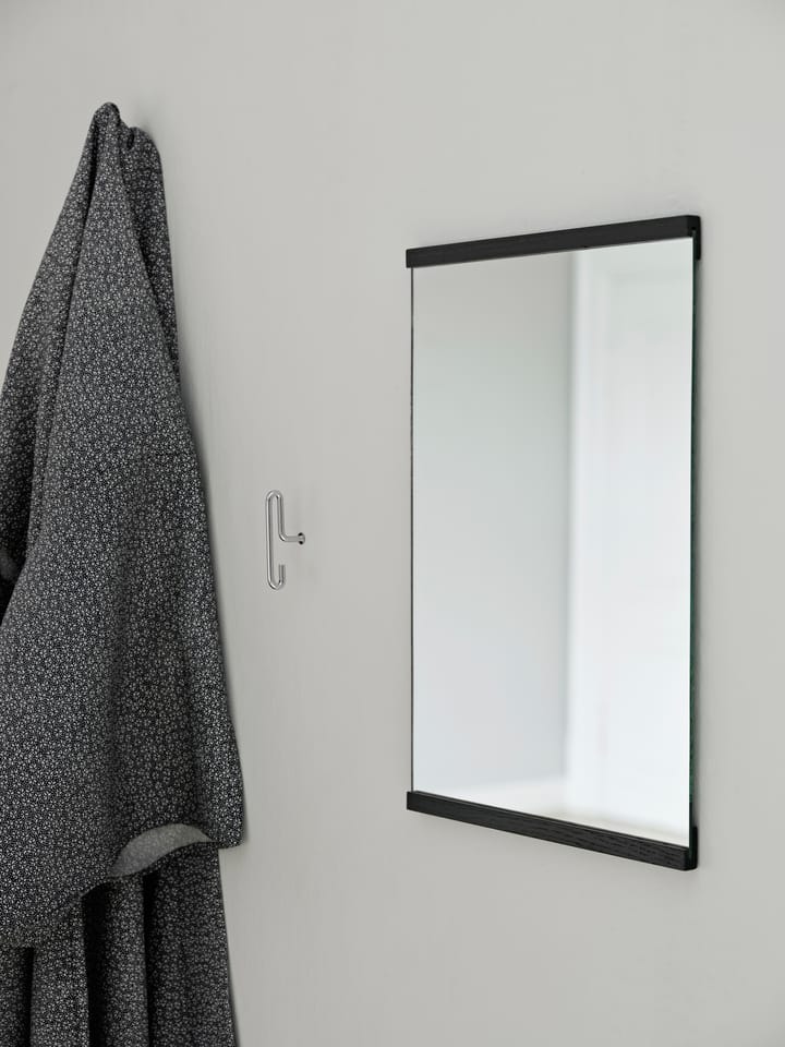 Specchio rettangolare da parete 30x40 cm, Nero MOEBE