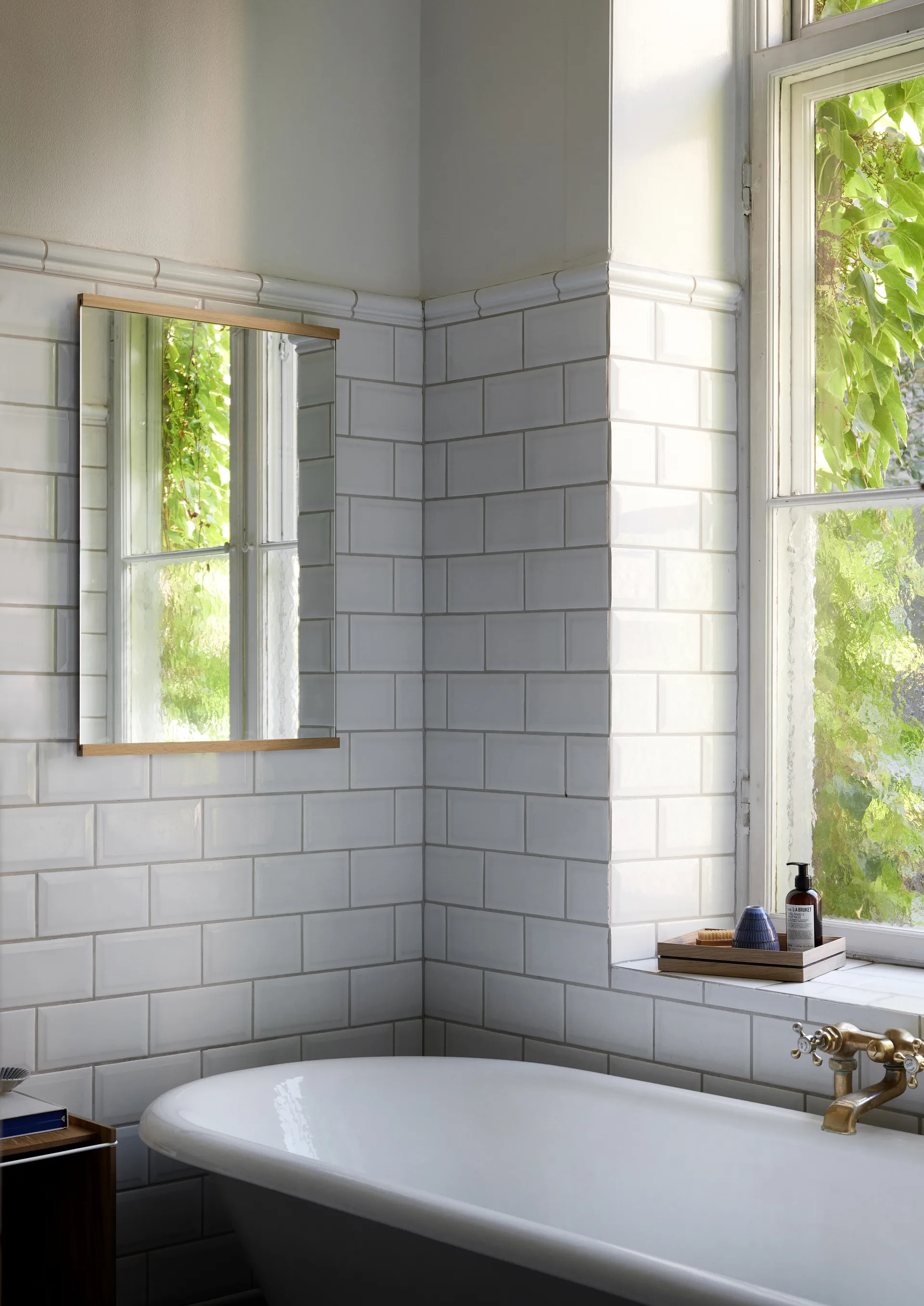 Specchio rettangolare da parete 50x70 cm, Rovere MOEBE