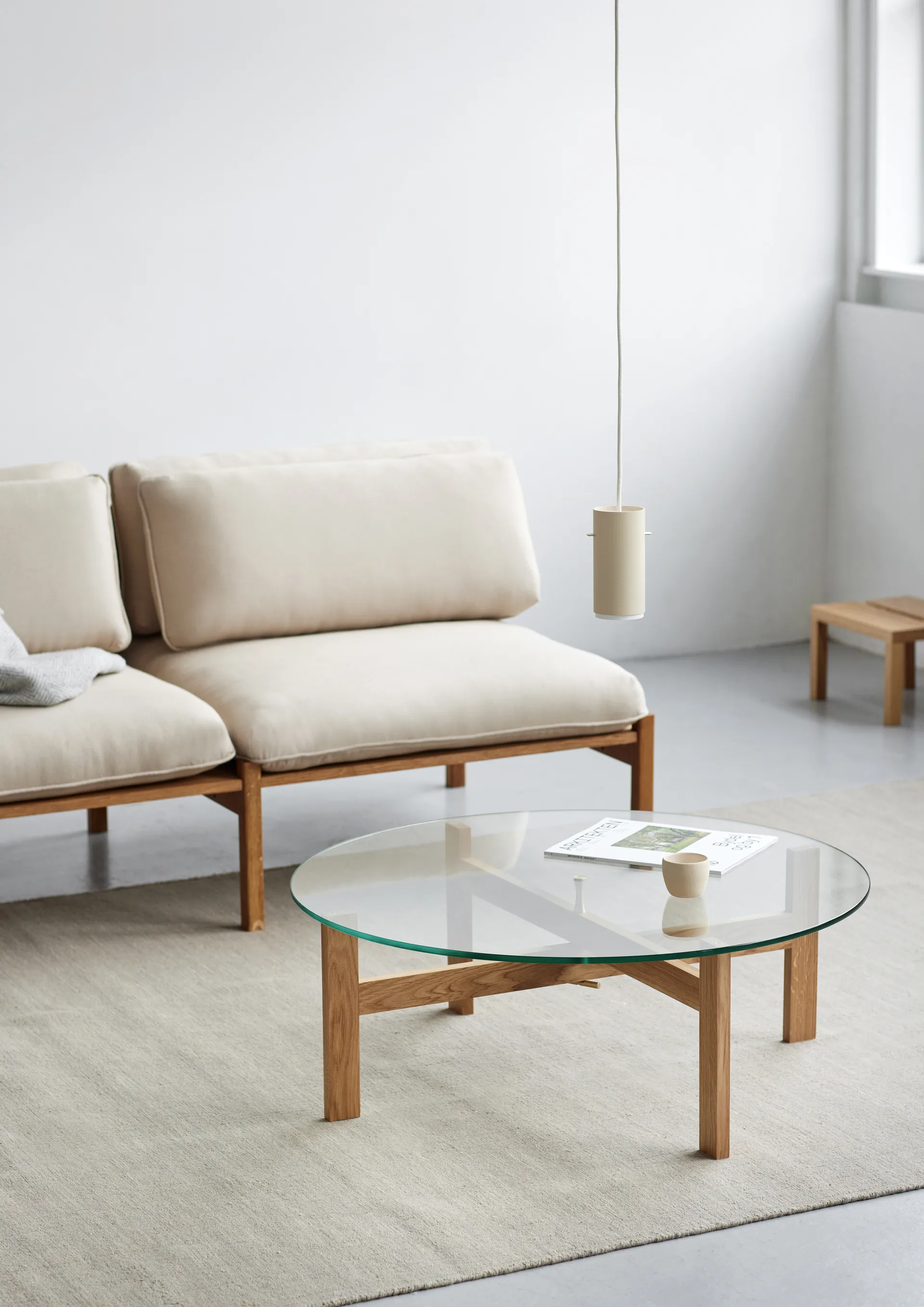 Tavolino Moebe Round Ø88 cm, Rovere MOEBE